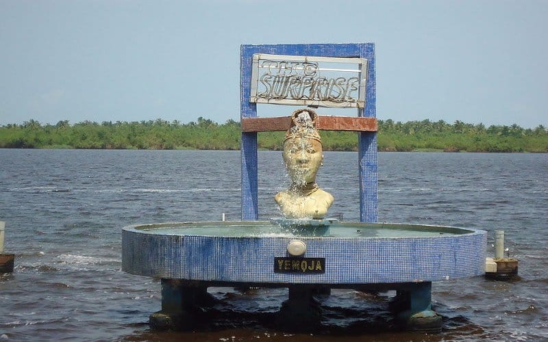 In the Yoruba faith, Yemoja is the orisha (goddess) of the sea, who can bring rain, bountiful harvests and prosperity to her followers.