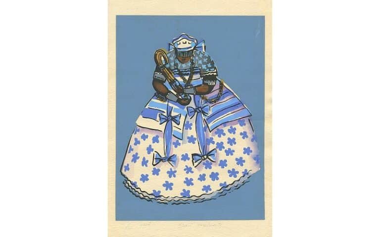 In Yoruba, Nana Buruku (Evil Grandmother) is believed to be the grandmother of all orishas. She is the goddess of creation, a powerful and wise matriarch.