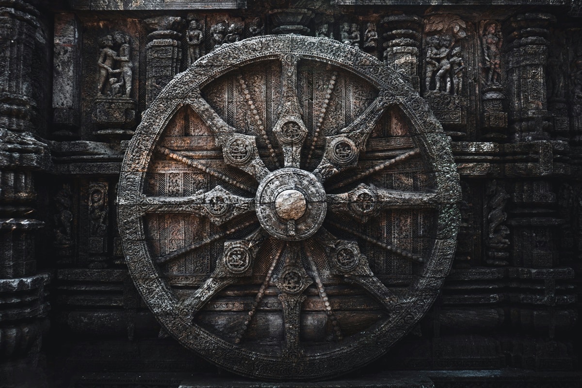 Life's cycles in a wheel of time.