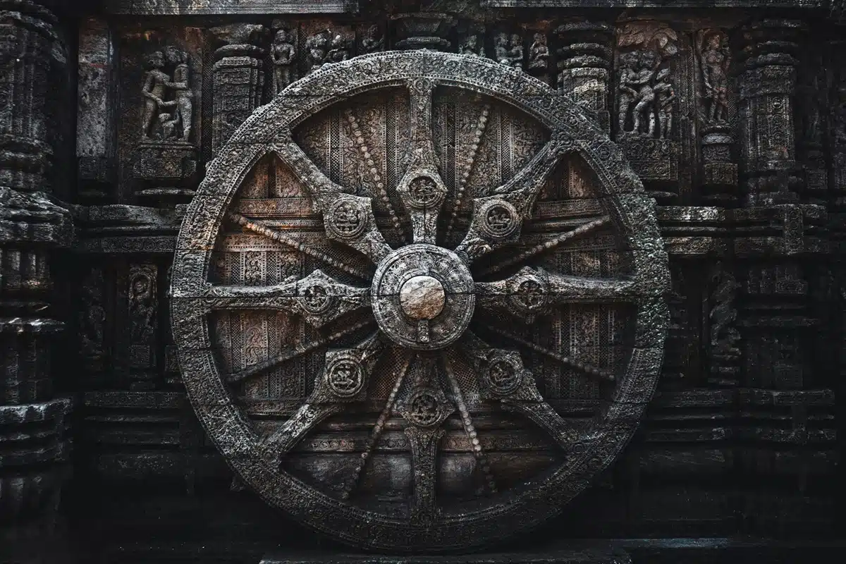 Life's cycles in a wheel of time.