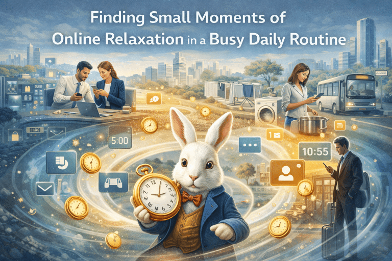 Finding Small Moments of Online Relaxation in a Busy Daily Routine